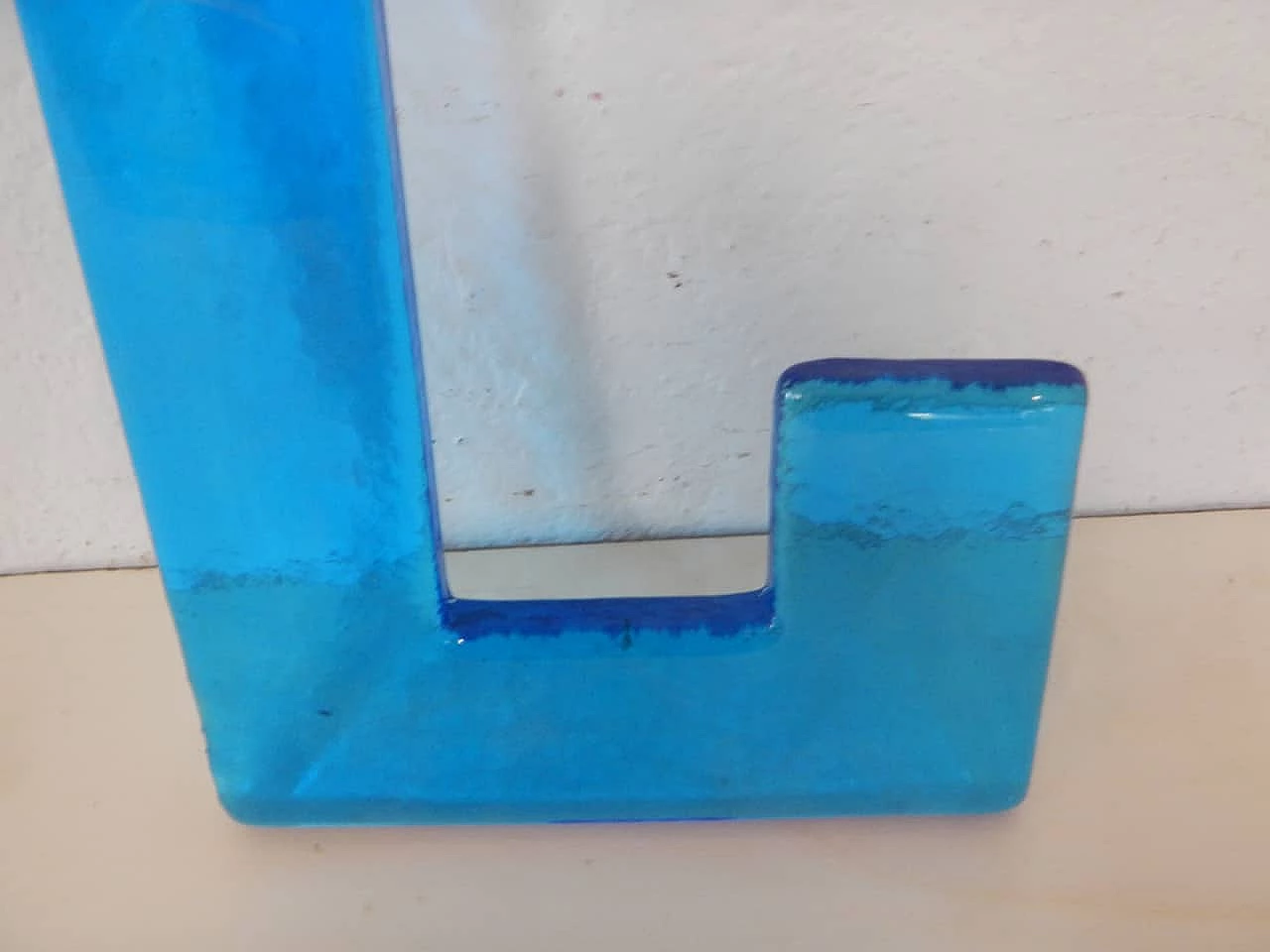 Letter C in glass, 1980s 5