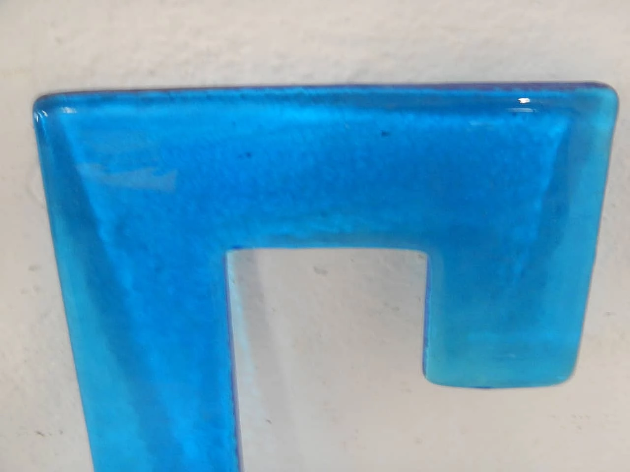 Letter C in glass, 1980s 6