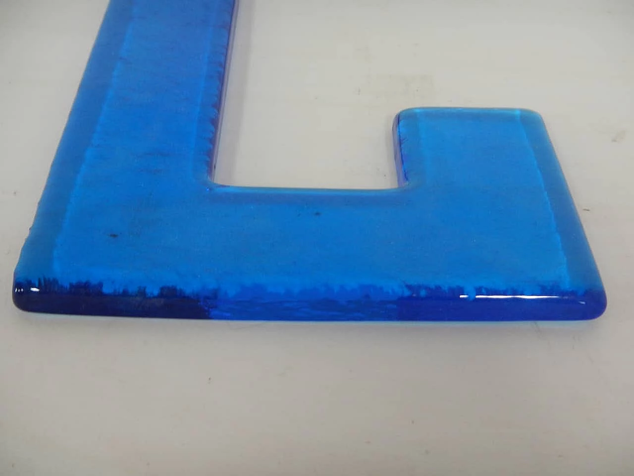 Letter C in glass, 1980s 7