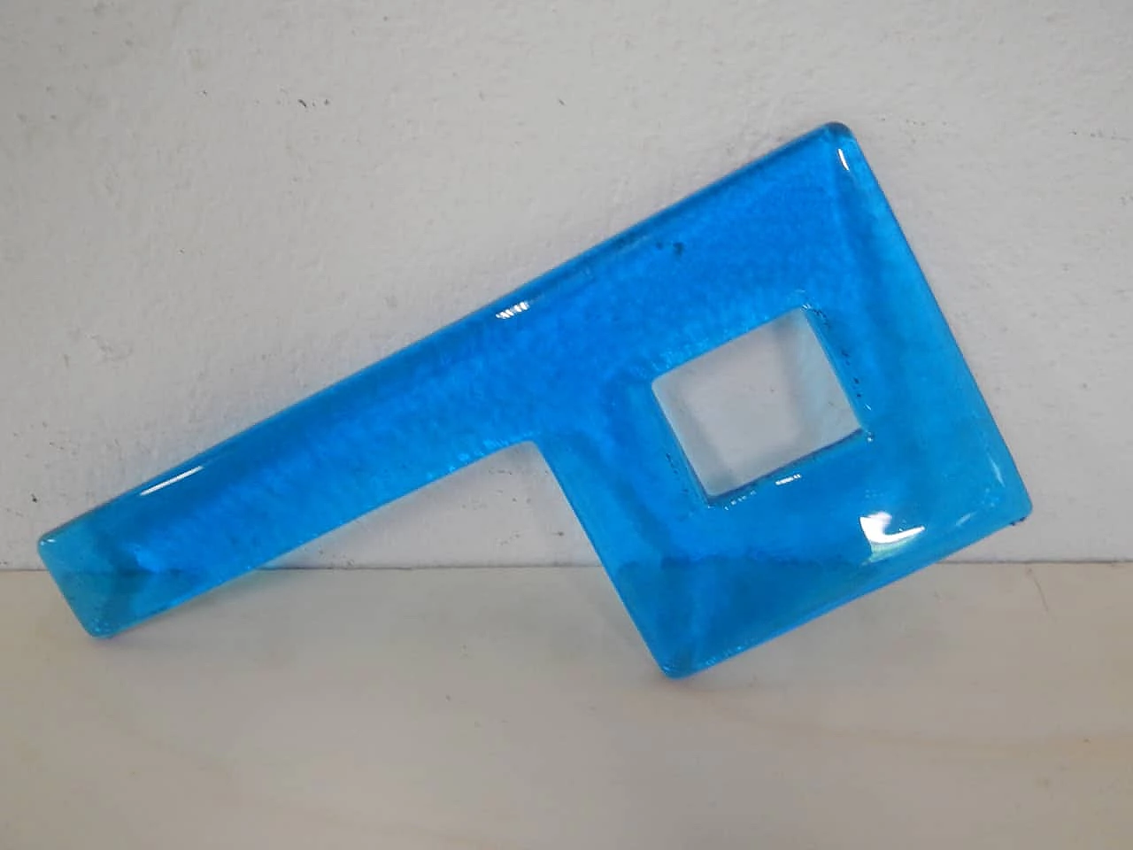 Glass letter P, 1980s 4