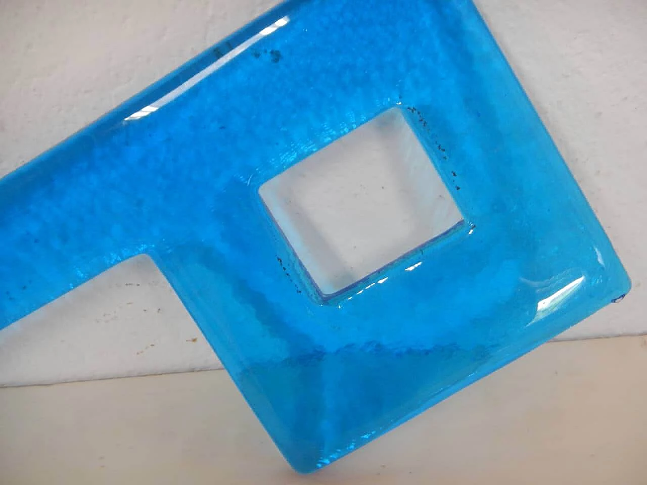 Glass letter P, 1980s 5