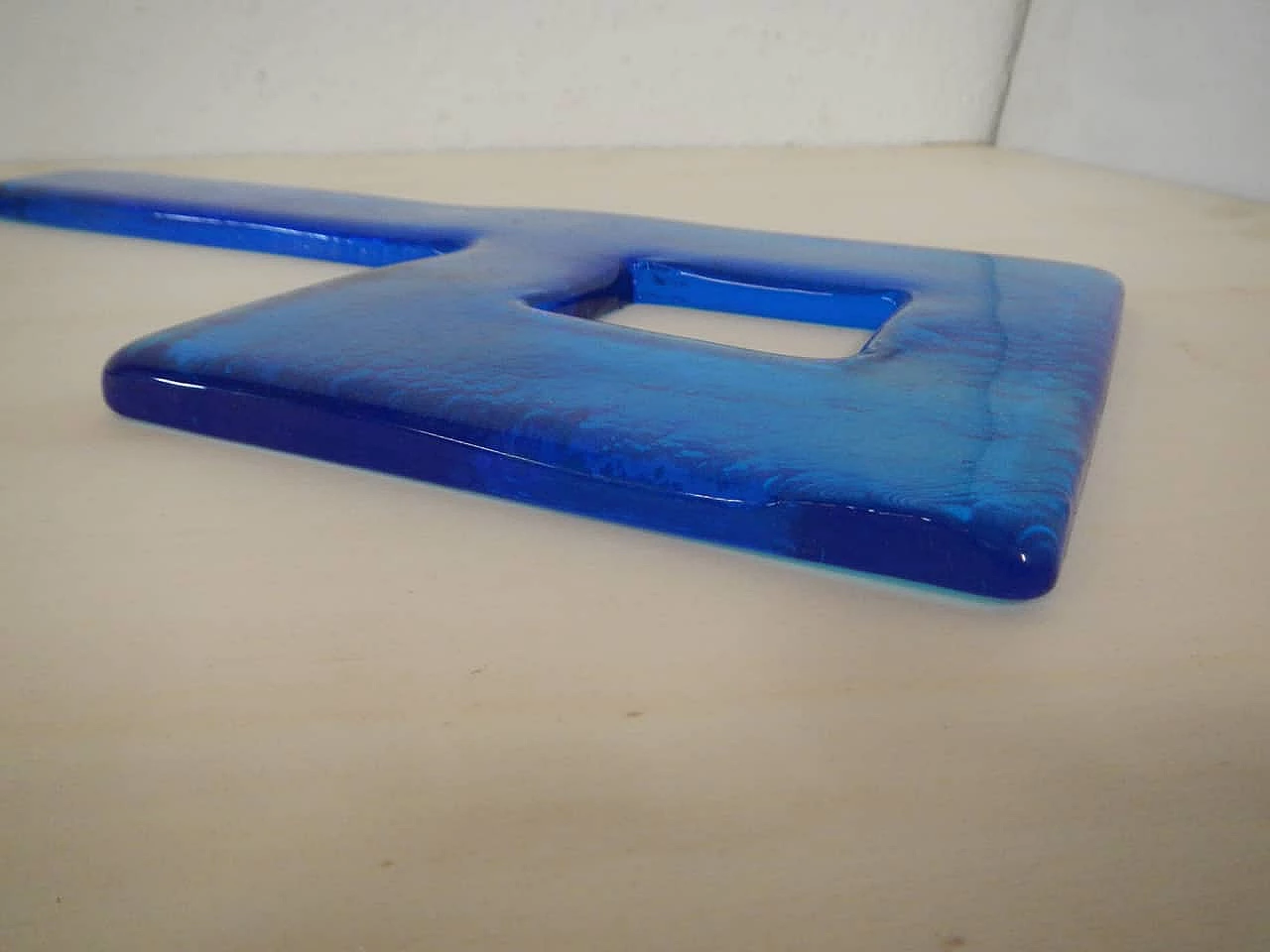 Glass letter P, 1980s 7