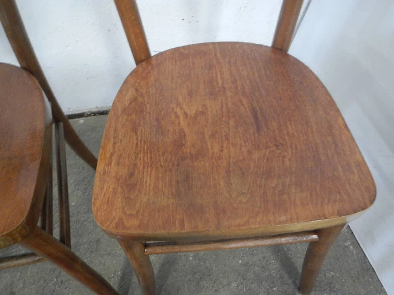 Pair of beechwood chairs, 1950s 7