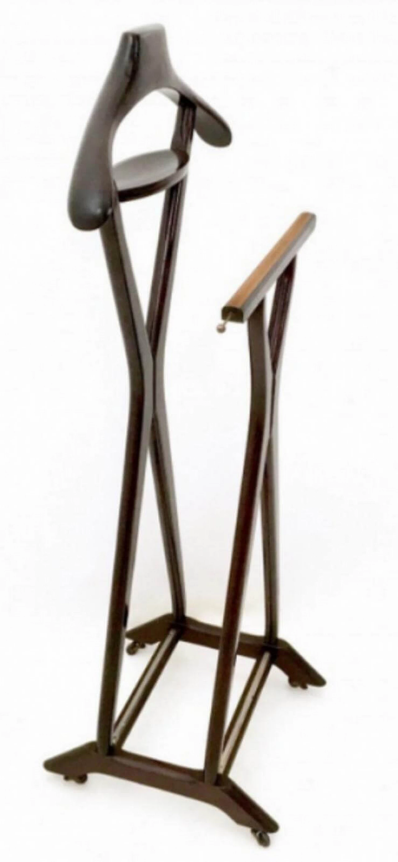 Double valet stand with casters by Fratelli Reguitti, 1950s 1
