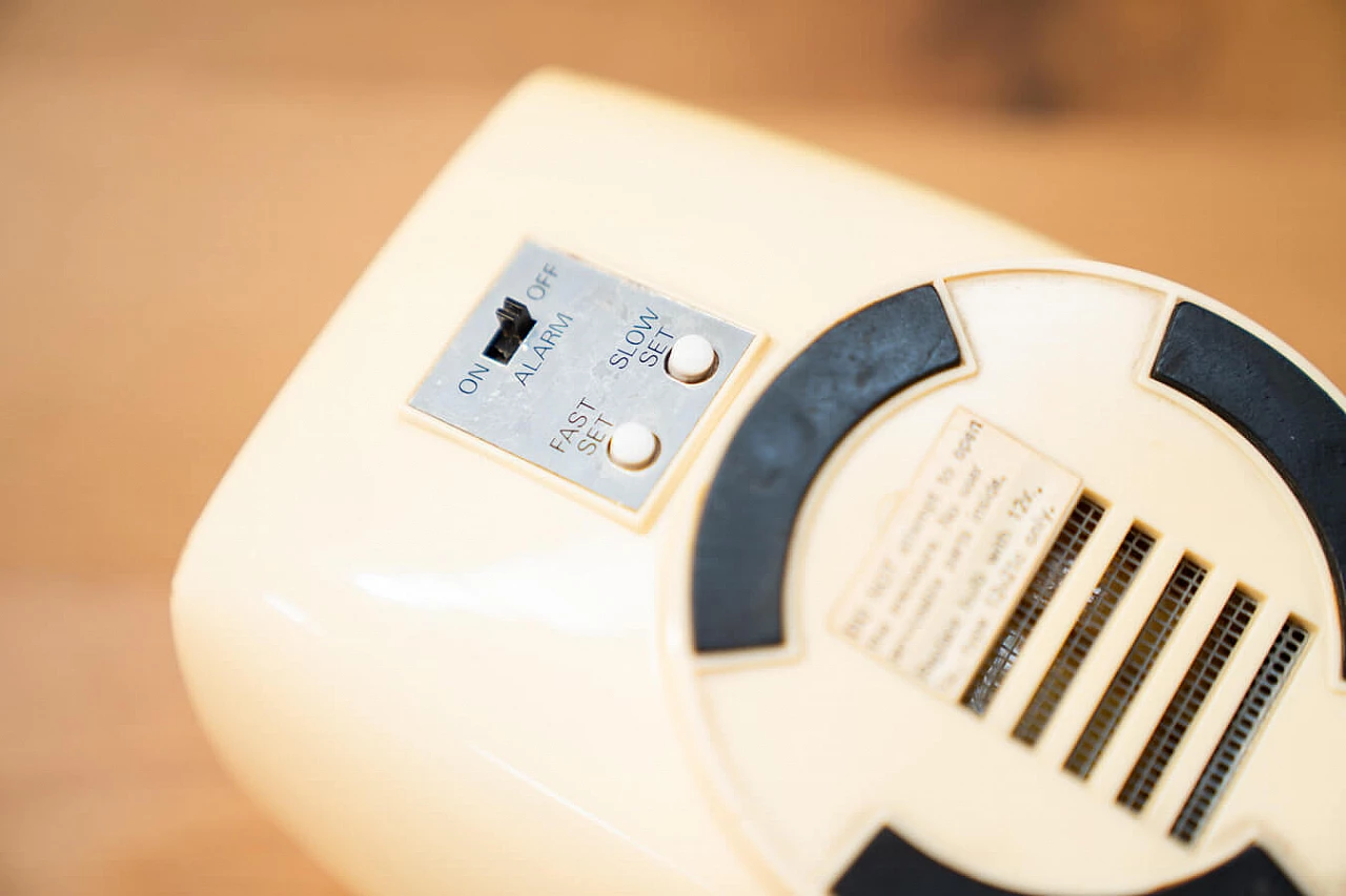 Adjustable clock radio table lamp, 1970s 10