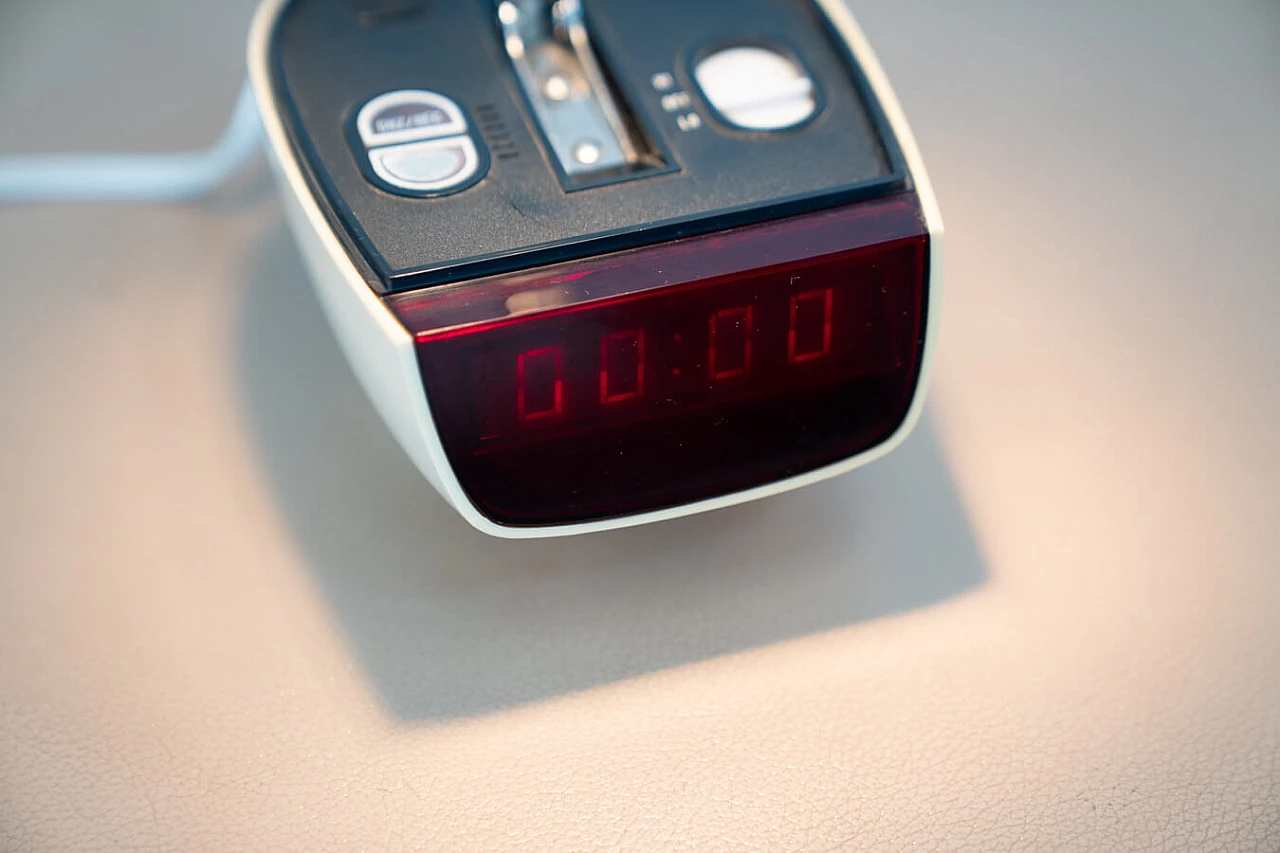 Adjustable clock radio table lamp, 1970s 14