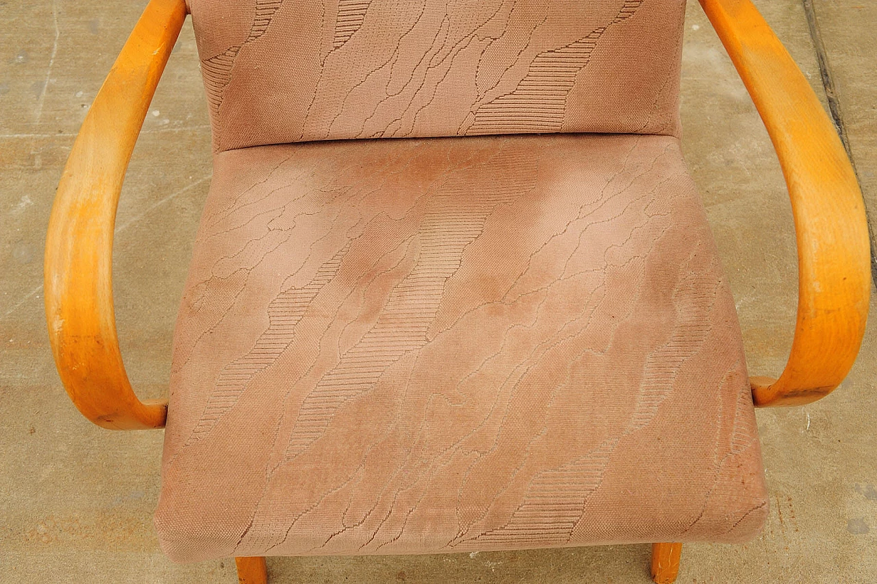 Coppia di poltrone in faggio curvato di Jaroslav Šmídek, anni '60 13