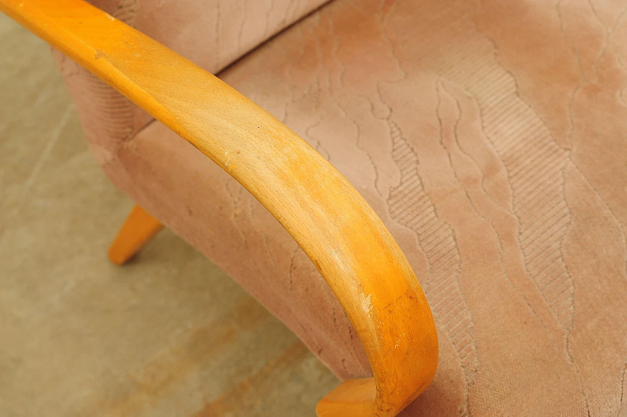 Coppia di poltrone in faggio curvato di Jaroslav Šmídek, anni '60 16