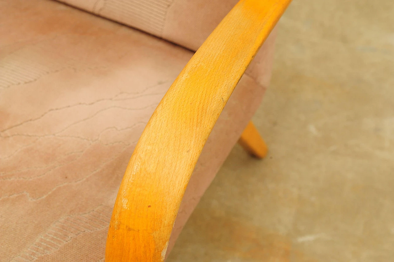 Coppia di poltrone in faggio curvato di Jaroslav Šmídek, anni '60 17