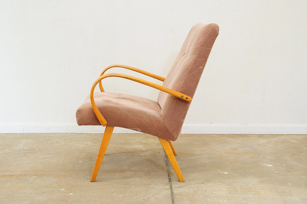 Coppia di poltrone in faggio curvato di Jaroslav Šmídek, anni '60 21