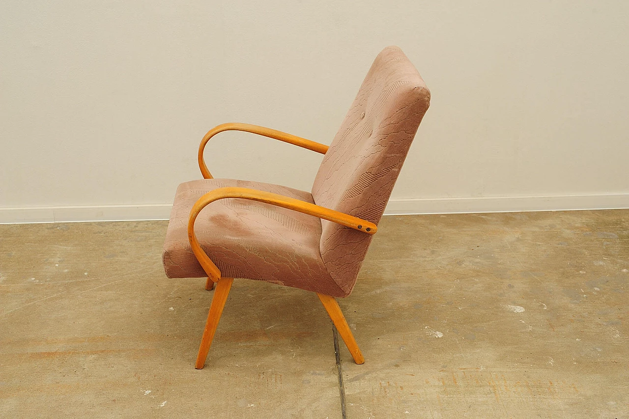 Coppia di poltrone in faggio curvato di Jaroslav Šmídek, anni '60 22