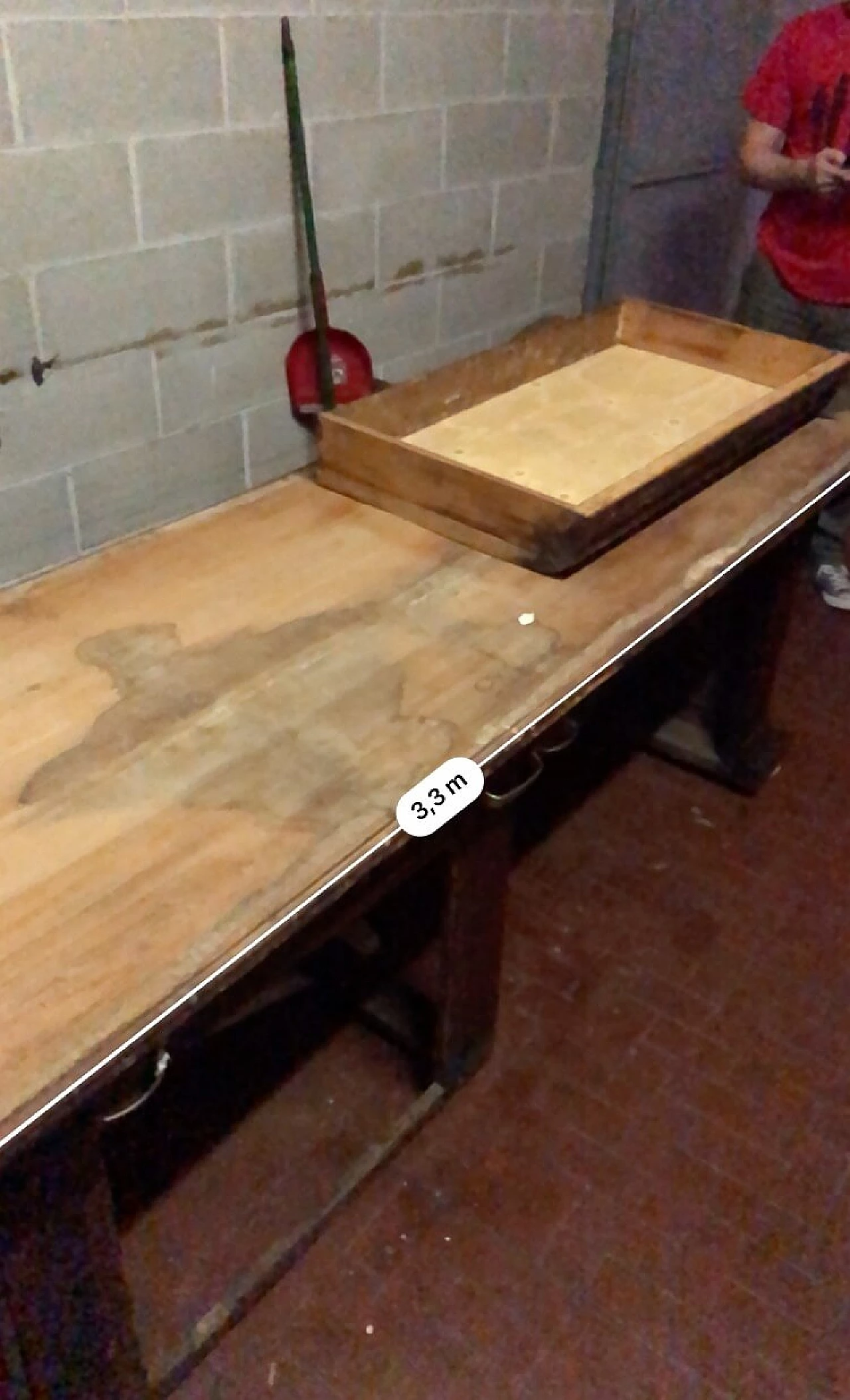 Bancone in mogano e pioppo con piano in marmo, inizio '900 3