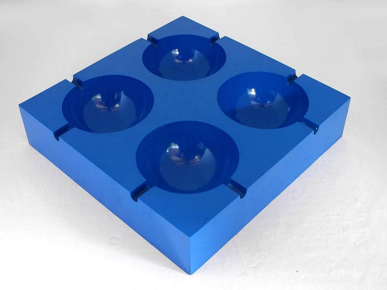 Blue Sampa ashtray by Giorgio Soavi for Olivetti, 1960s 2