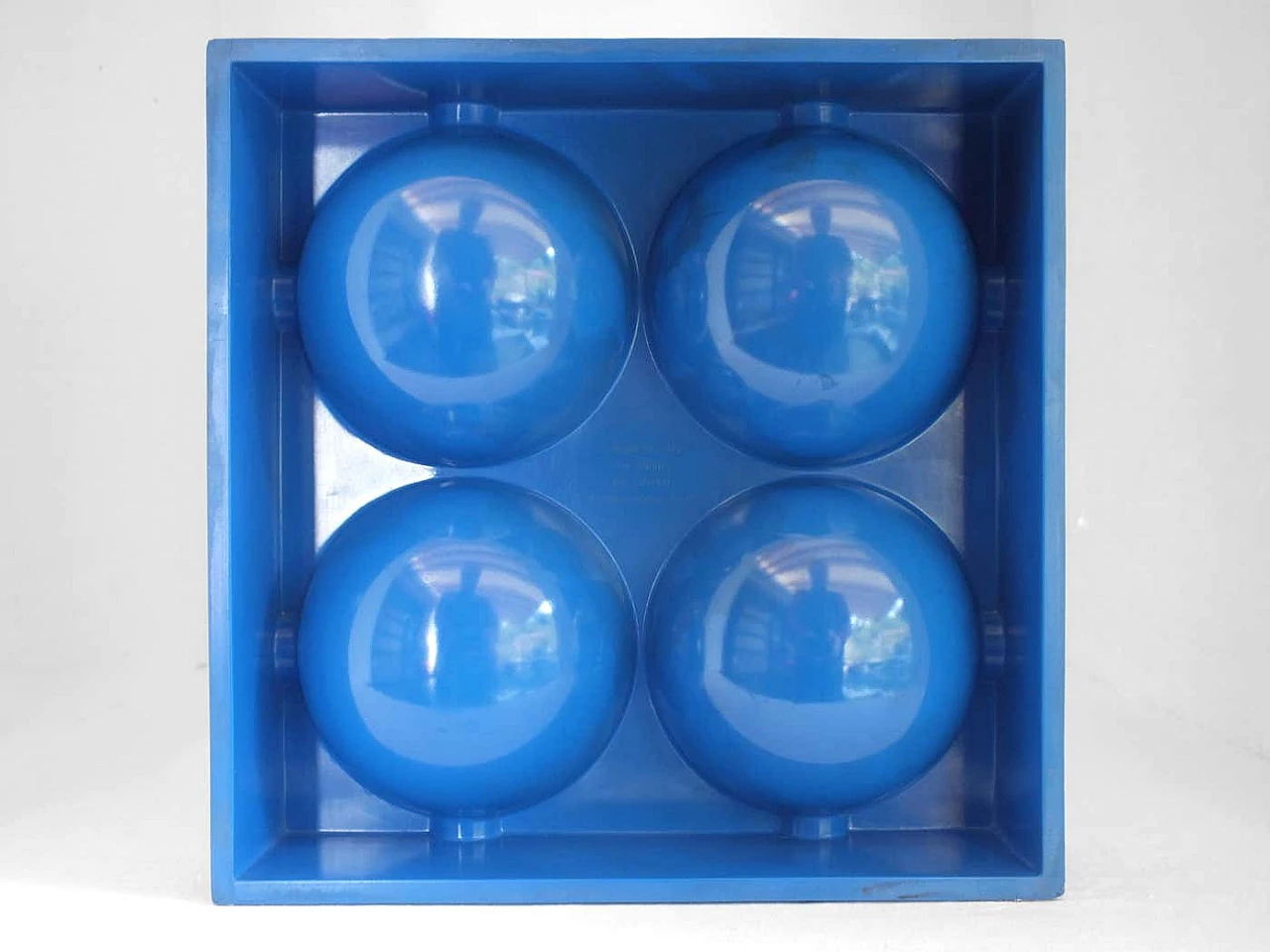 Posacenere Sampa blu di Giorgio Soavi per Olivetti, anni '60 6