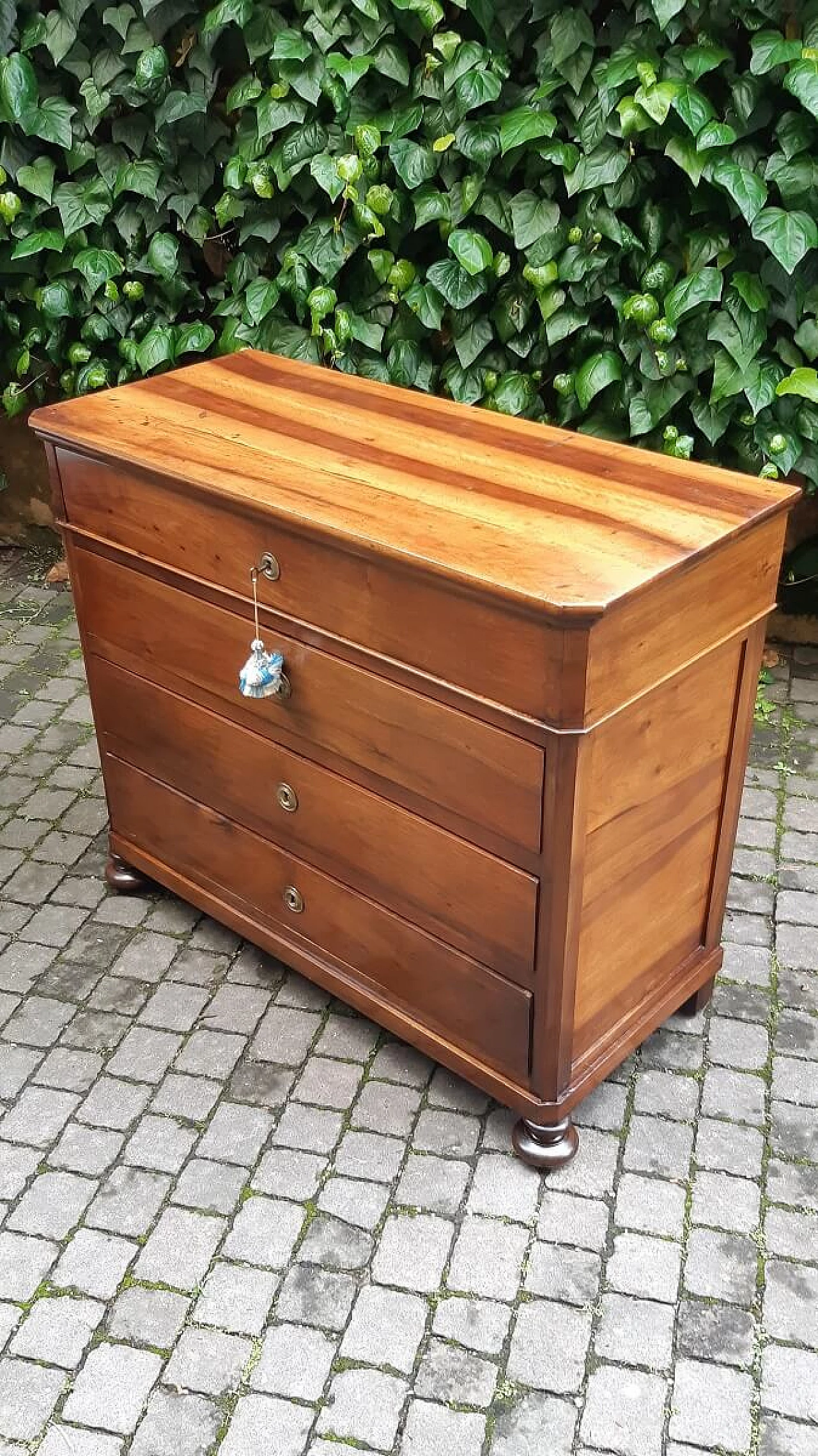 Solid walnut chest of drawers, 19th century 2