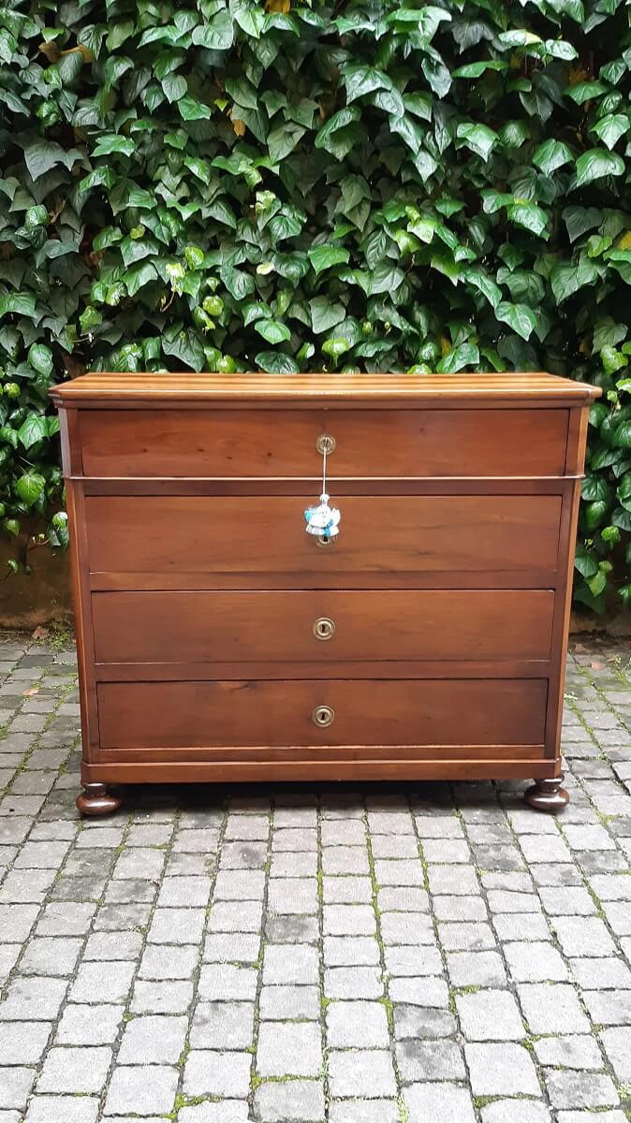 Solid walnut chest of drawers, 19th century 8