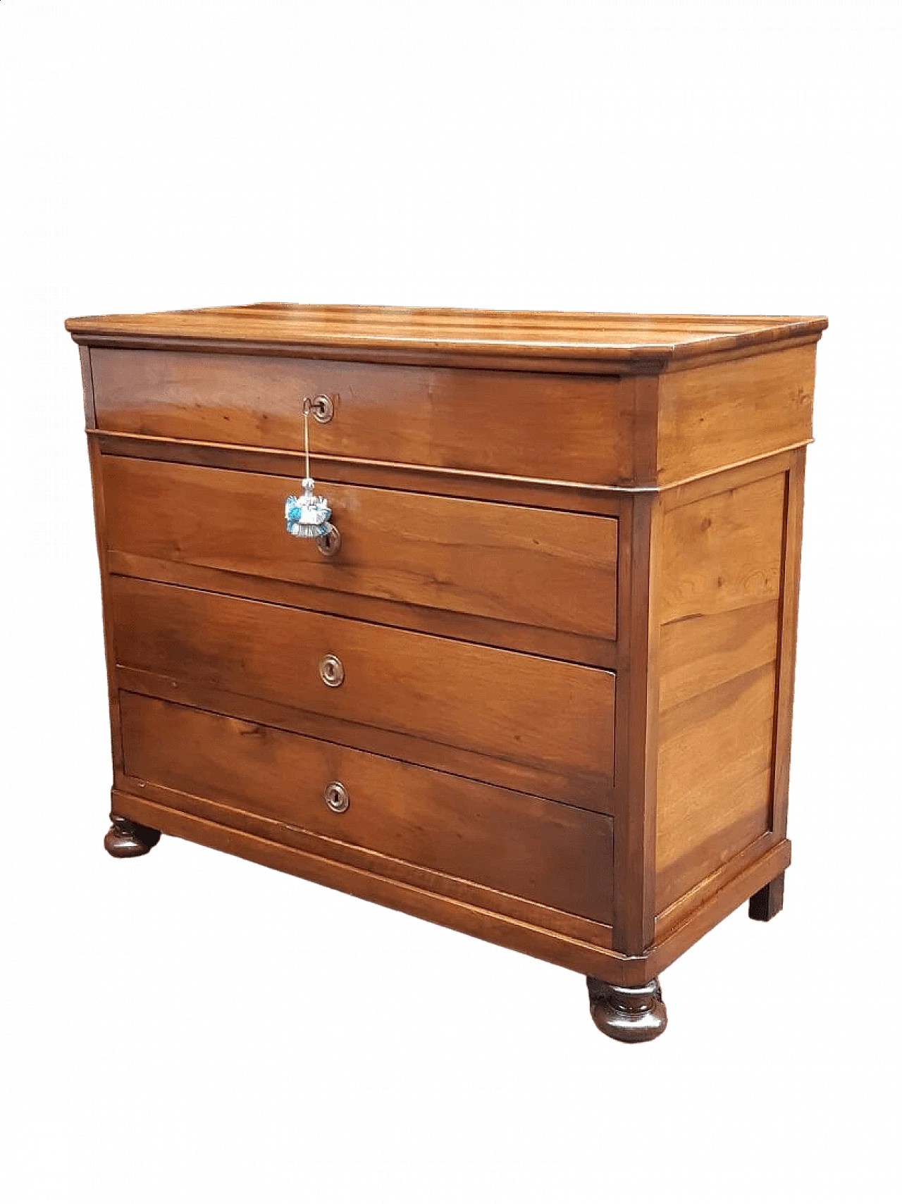 Solid walnut chest of drawers, 19th century 9