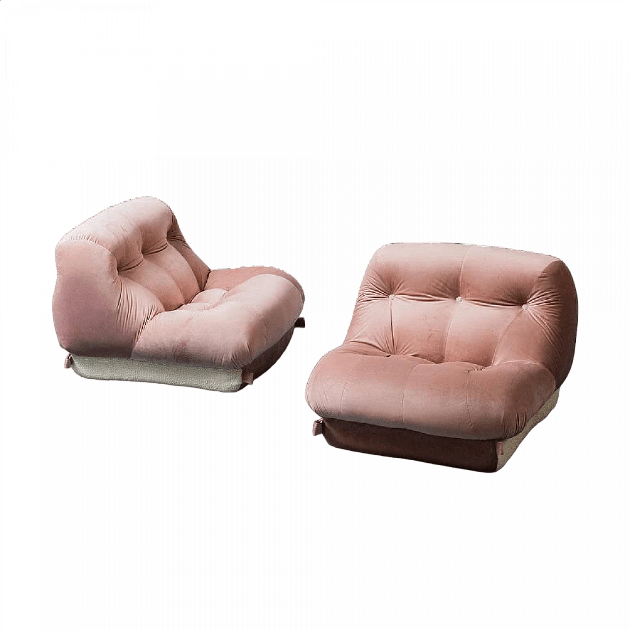 Coppia di poltrone Nuvolone di Rino Maturi per Mimo Padova, anni '70 12