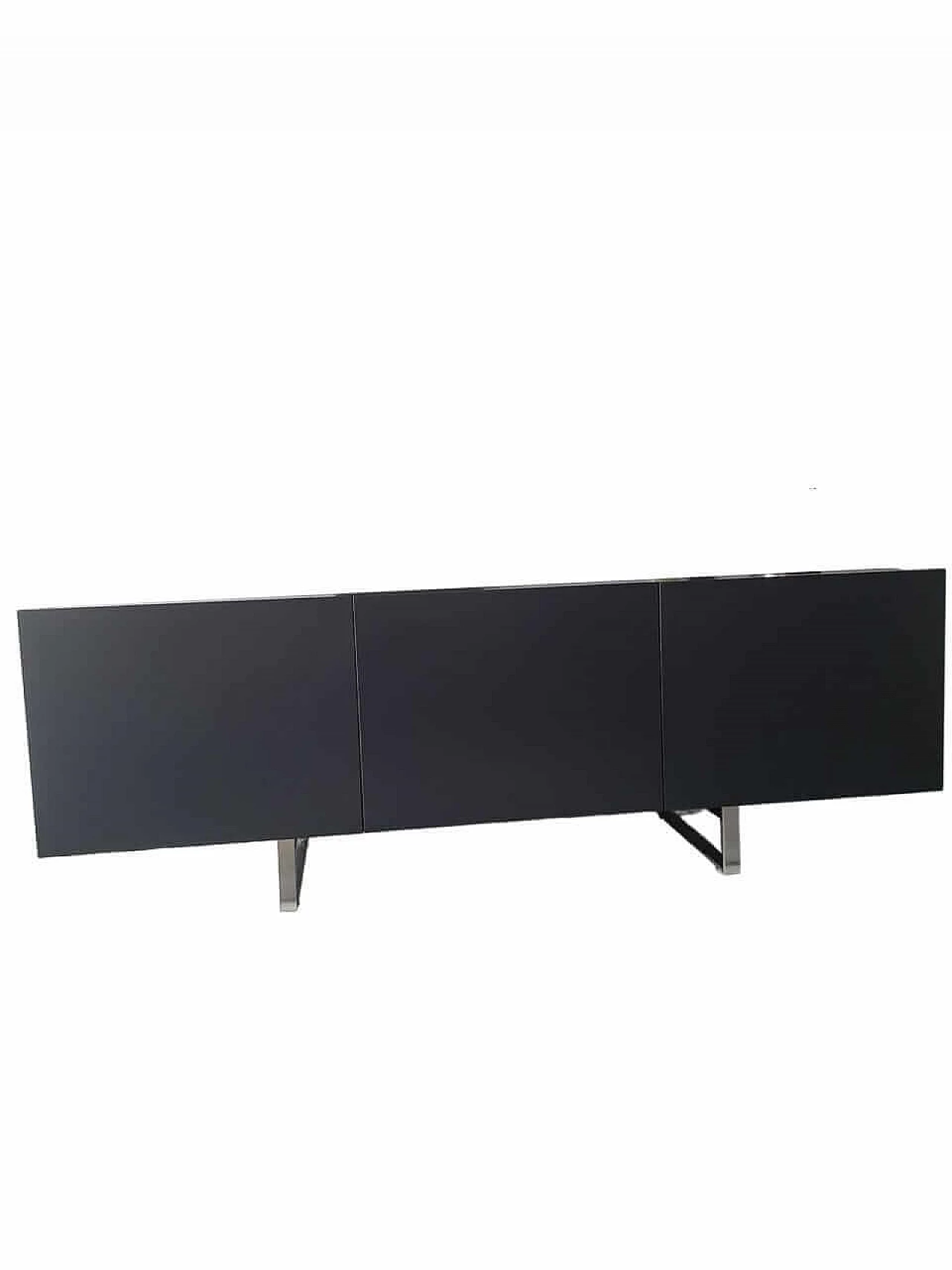 Gray wood TV stand sideboard by MisuraEmme, 1990s 11