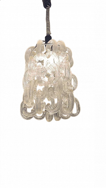 Glass ring chandelier by Fratelli Toso, 1970s