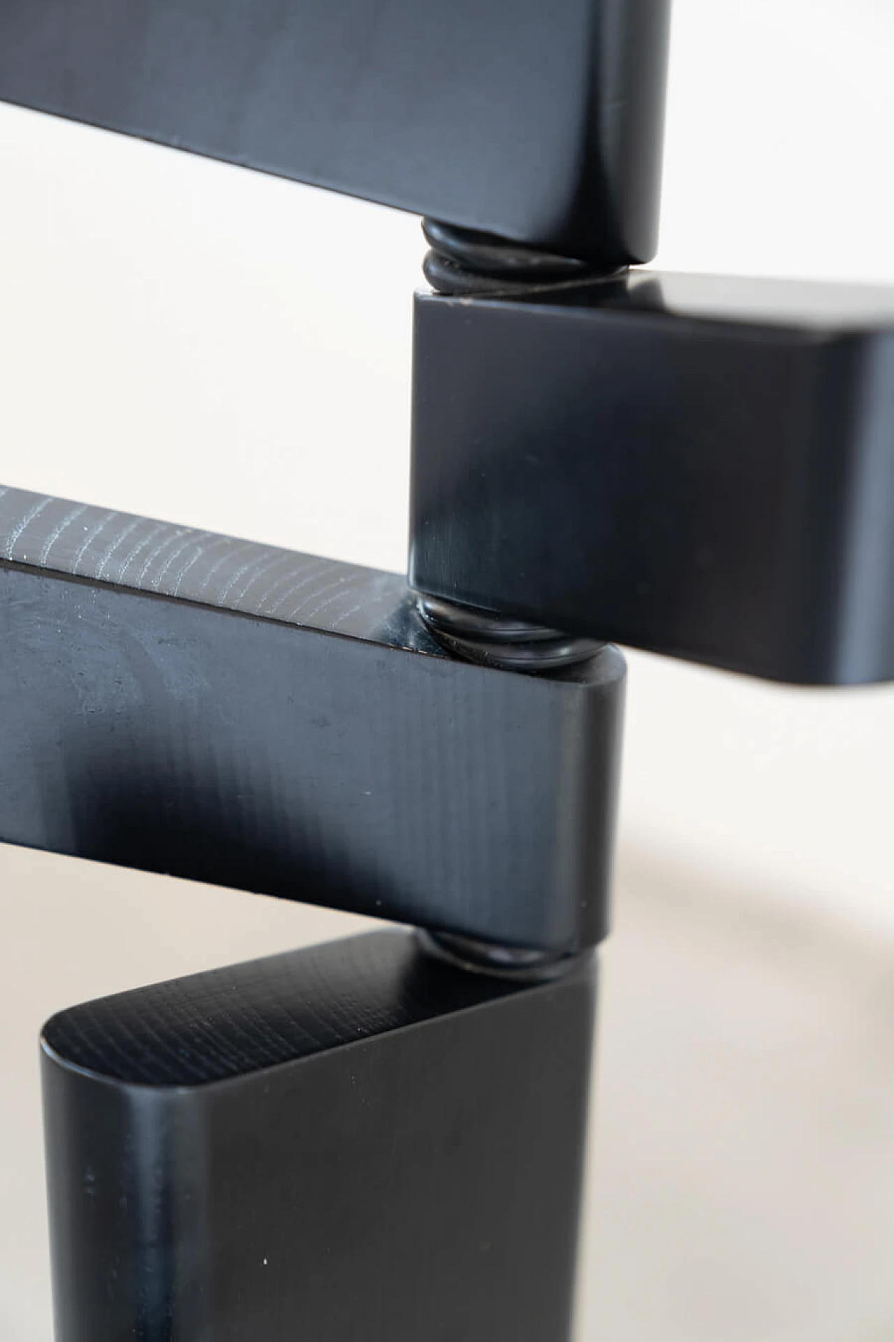 Black wooden coat rack, 1970s 1373996