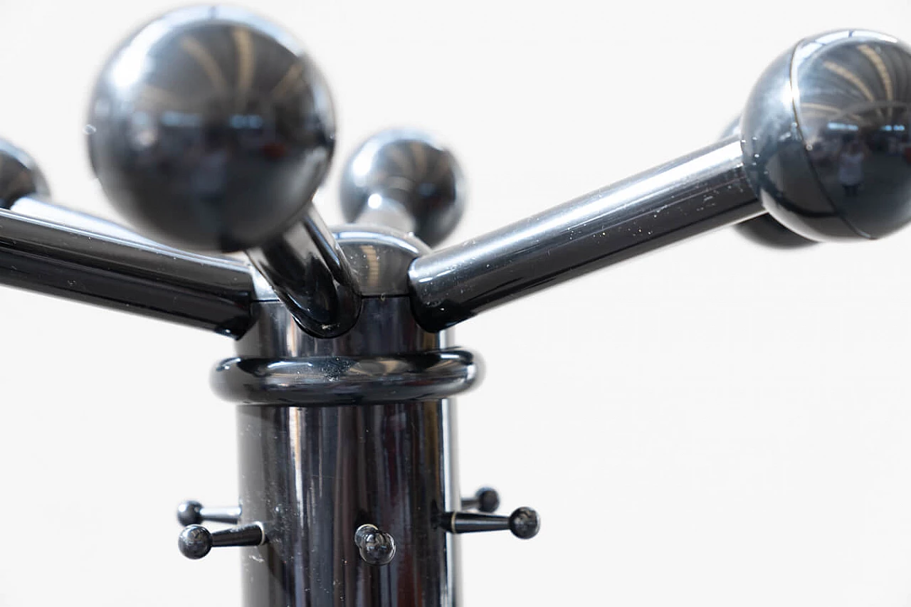 Black polypropylene floor coat rack, 1970s 5