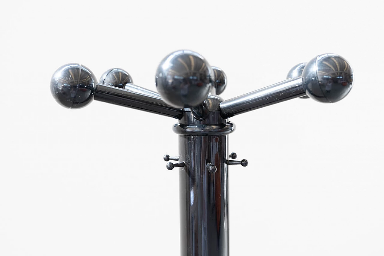 Black polypropylene floor coat rack, 1970s 6