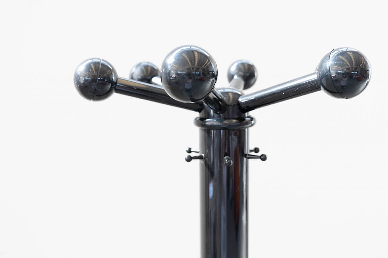 Black polypropylene floor coat rack, 1970s 7