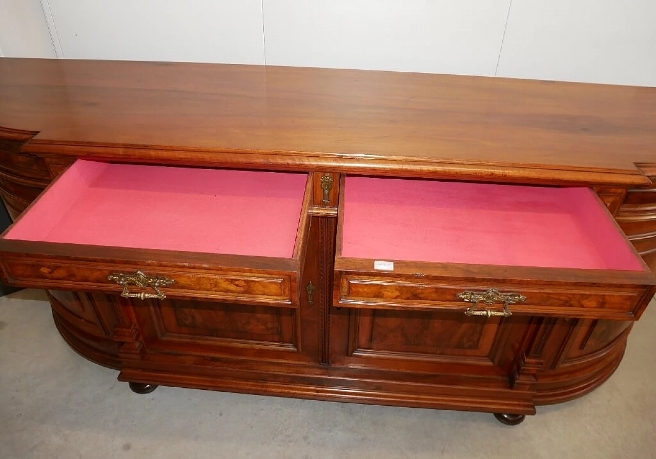 French walnut sideboard with doors and drawers, late 19th century 6