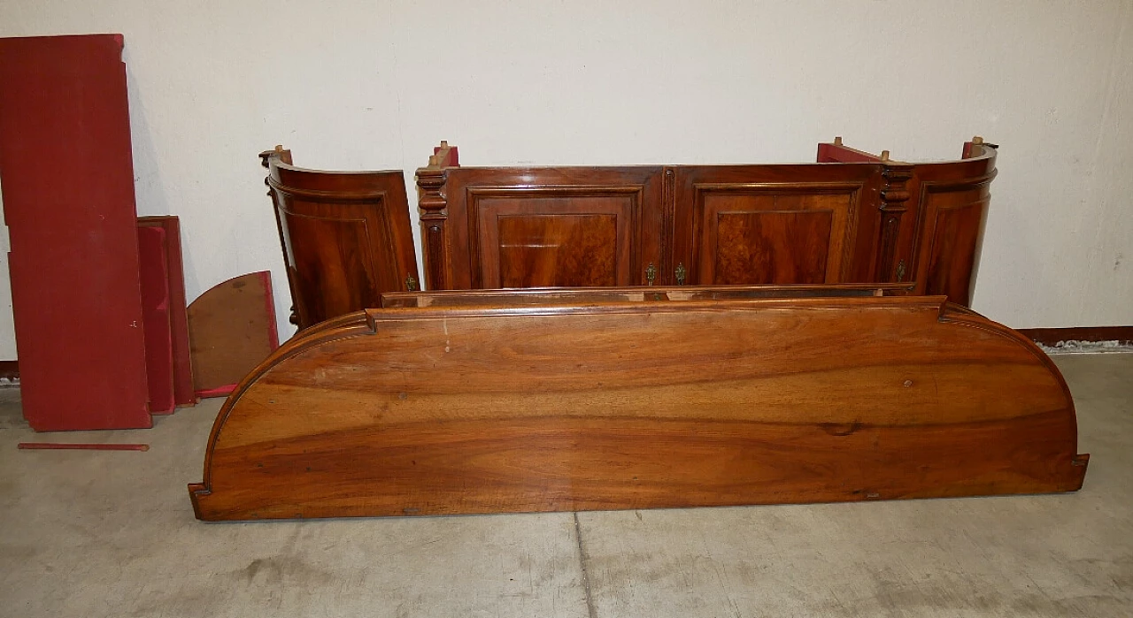 French walnut sideboard with doors and drawers, late 19th century 8