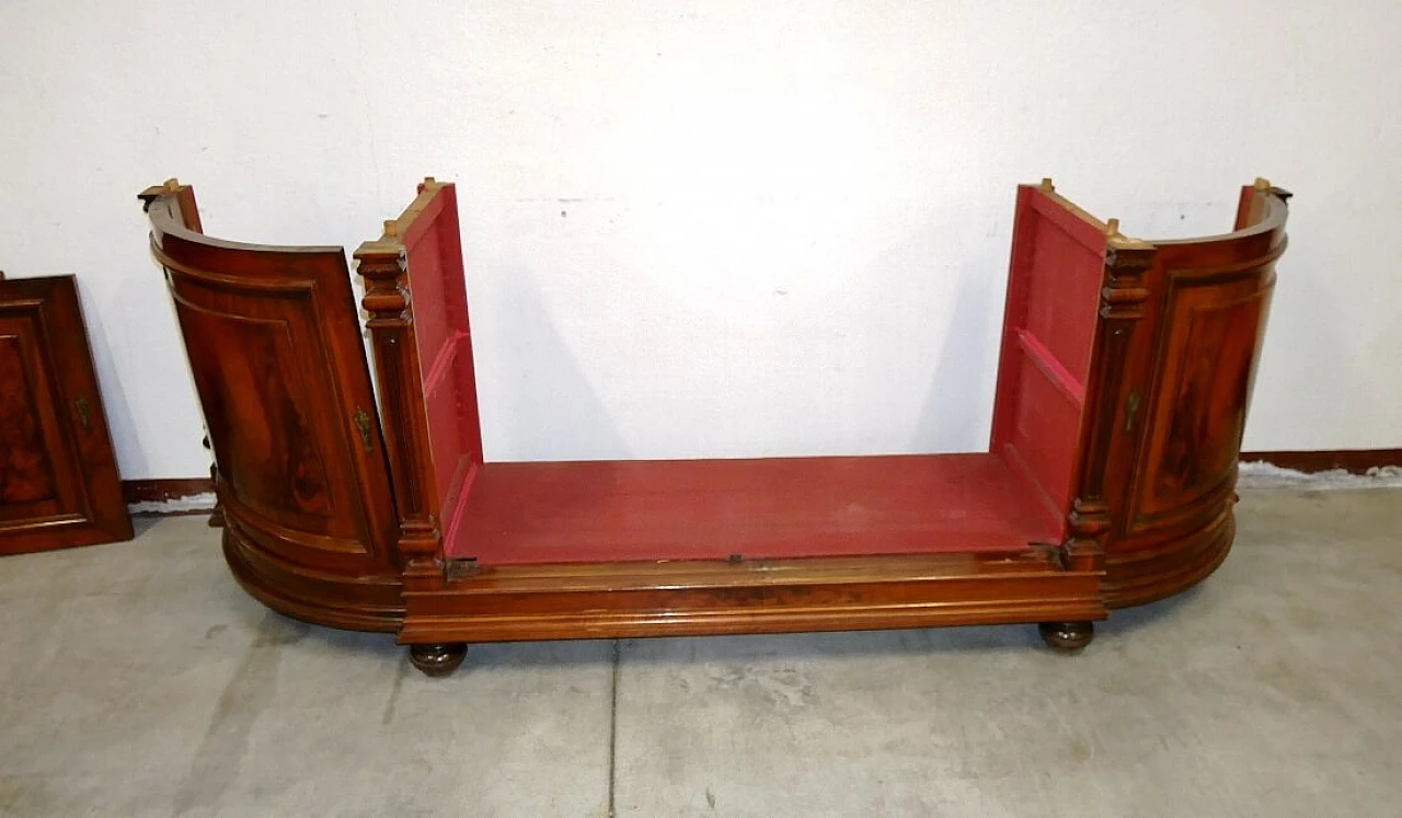 French walnut sideboard with doors and drawers, late 19th century 14