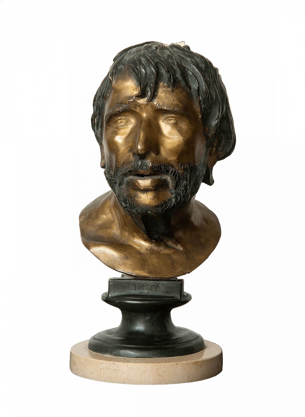 Bronze sculpture depicting the head of the philosopher Seneca, 1930s 5