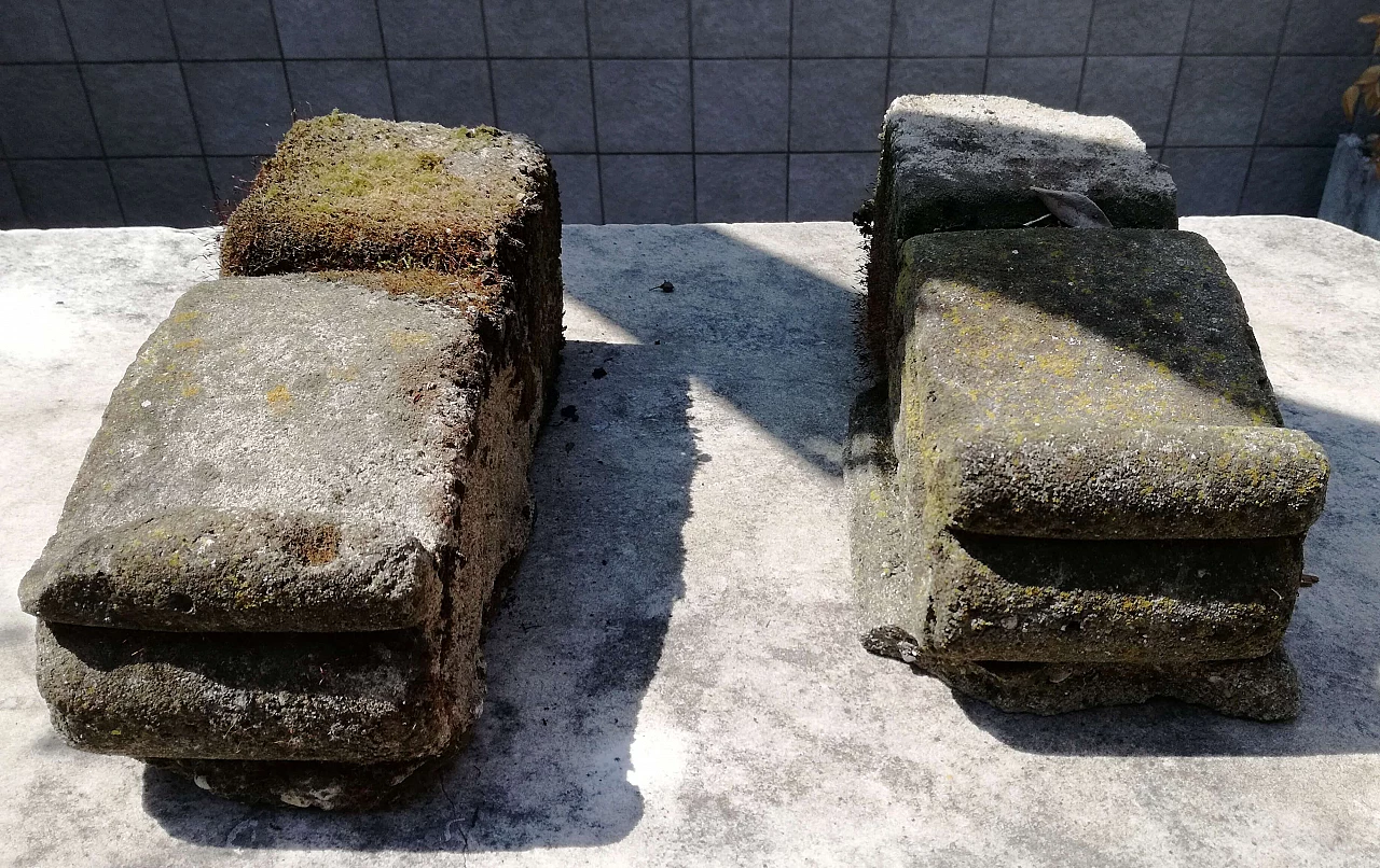 Coppia di mensole di sostegno stile Gotico in pietra 6