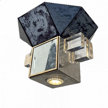 Ceiling lamp attributed to Sandro Petti for Maison Jansen, 1970s