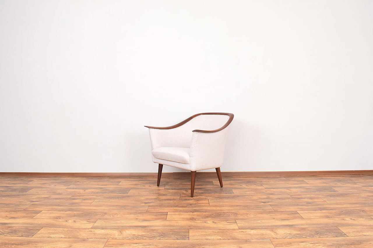 Pair of 550 teak armchairs by Fredrik A. Kayser for Vatne Lenestolfabrikk, 1960s 6