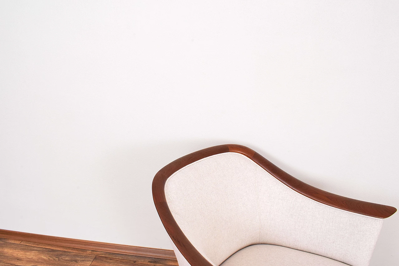 Pair of 550 teak armchairs by Fredrik A. Kayser for Vatne Lenestolfabrikk, 1960s 13