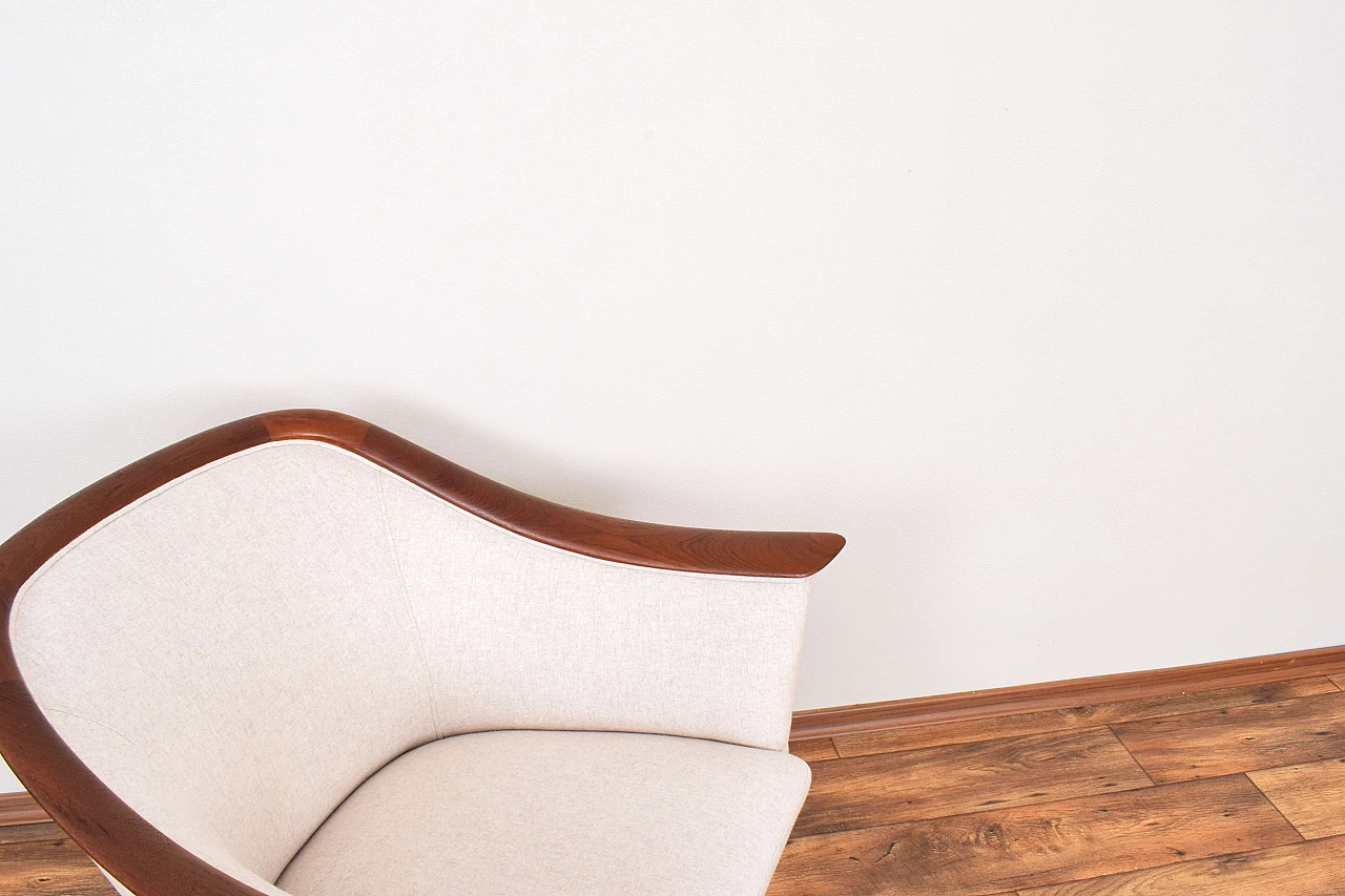 Pair of 550 teak armchairs by Fredrik A. Kayser for Vatne Lenestolfabrikk, 1960s 14