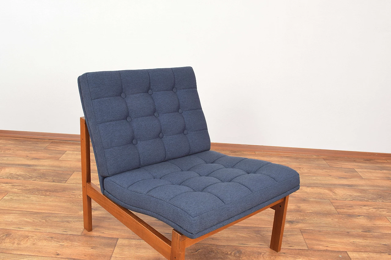 5 Poltrone Moduline in teak di Ole Gjerløv-Knudsen & Torben Lind per France & Søn, anni '60 12