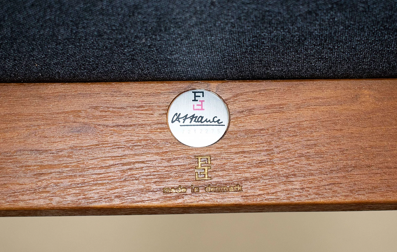 5 Poltrone Moduline in teak di Ole Gjerløv-Knudsen & Torben Lind per France & Søn, anni '60 14