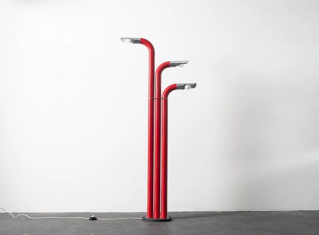 Metal and plastic floor lamp, 1970s 1