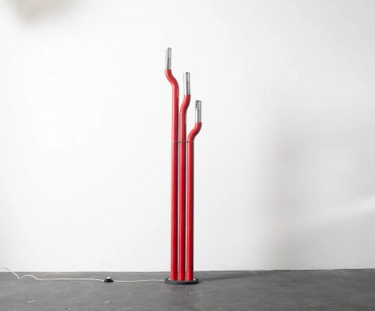 Metal and plastic floor lamp, 1970s 8