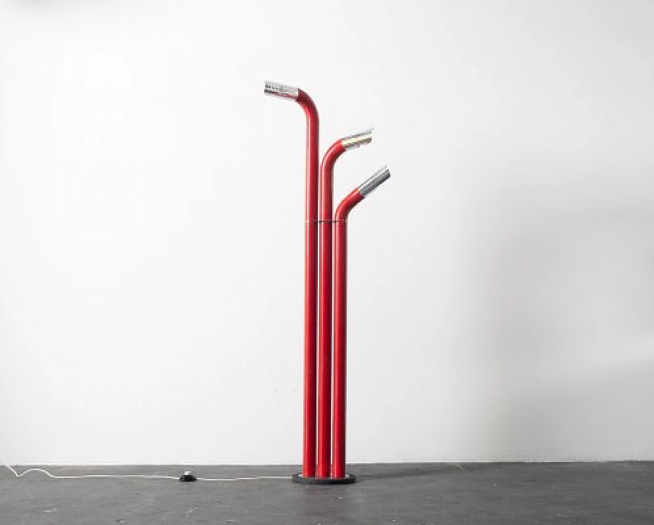 Metal and plastic floor lamp, 1970s 9