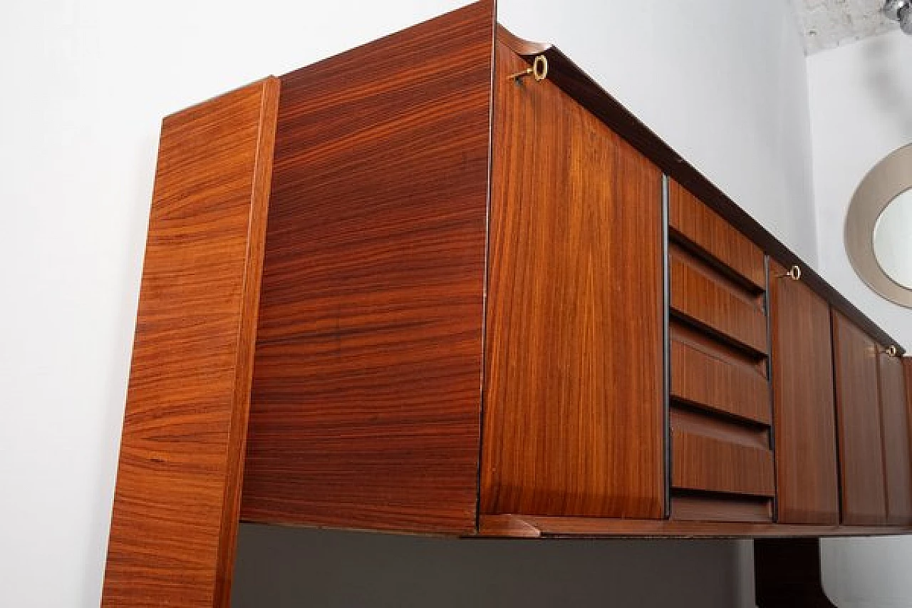 Credenza in teak di Fratelli Barbieri, anni '60 10