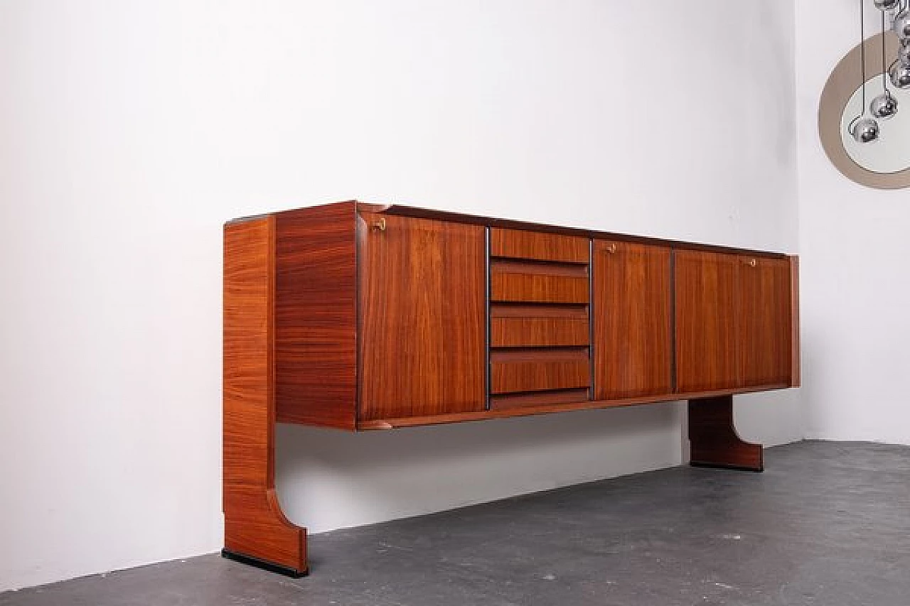 Credenza in teak di Fratelli Barbieri, anni '60 20