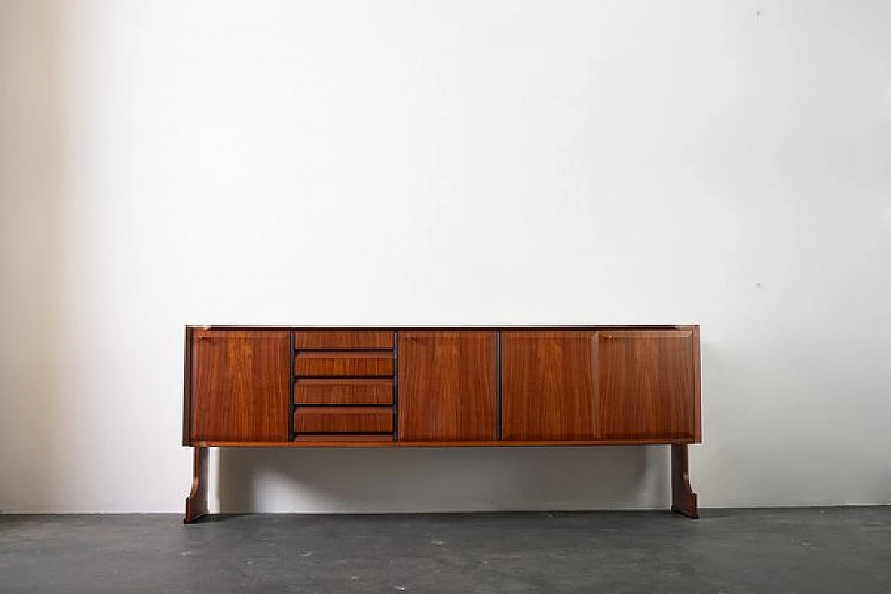 Credenza in teak di Fratelli Barbieri, anni '60 22