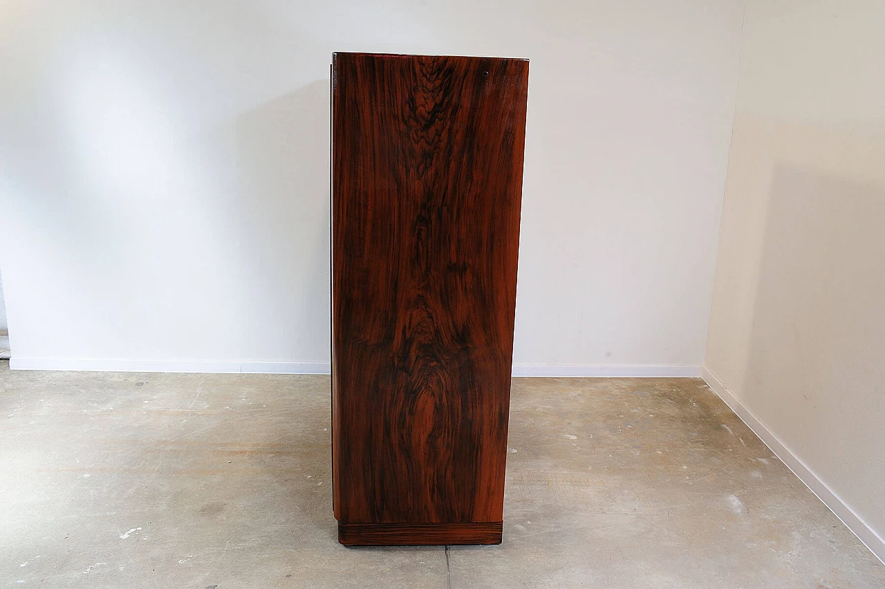 Armadio cecoslovacco in legno impiallacciato noce, anni '50 2