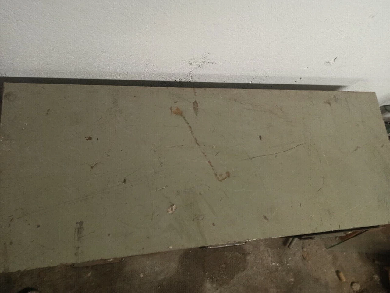 Two-tone iron industrial chest of drawers, 1950s 5