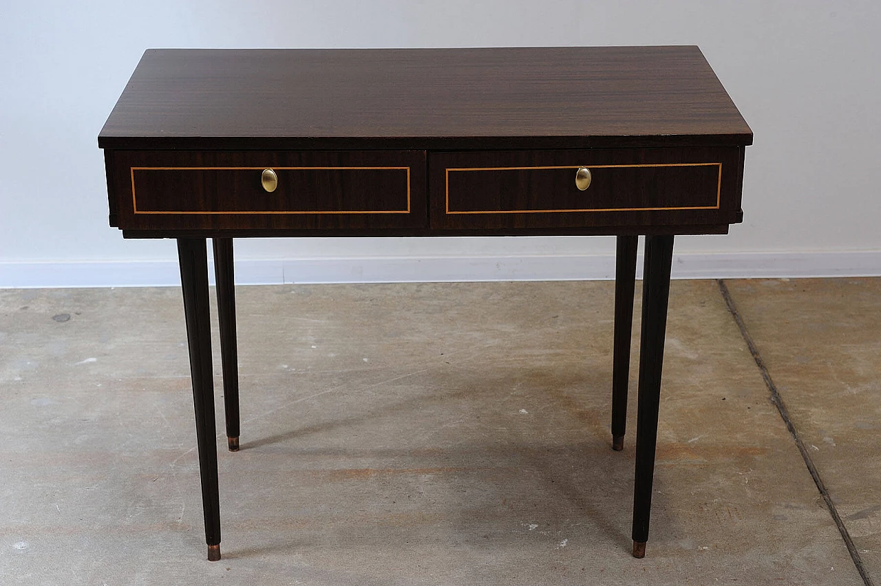 Scrivania sovietica in palissandro, anni '70 2