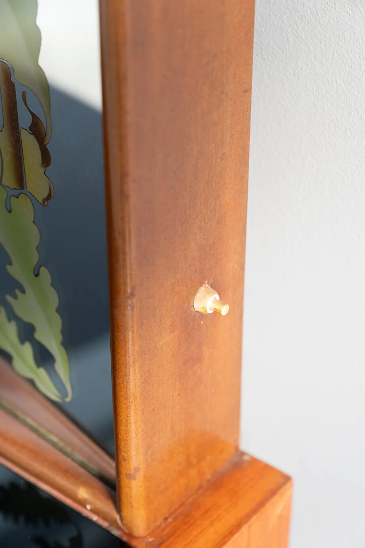 Credenza con specchio in palissandro e vetro nero di Luigi Brusotti, anni '40 14