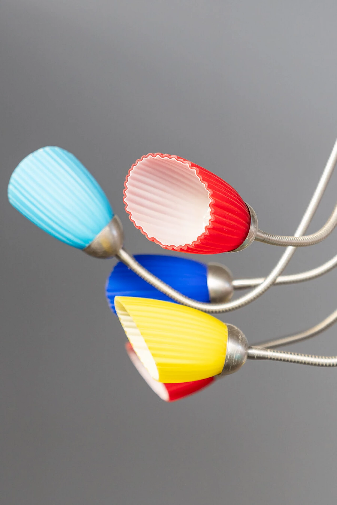 Lampadario De Majo in vetro di Murano collezione Poli Pò, anni '80 10